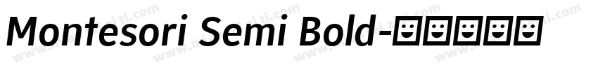 Montesori Semi Bold字体转换